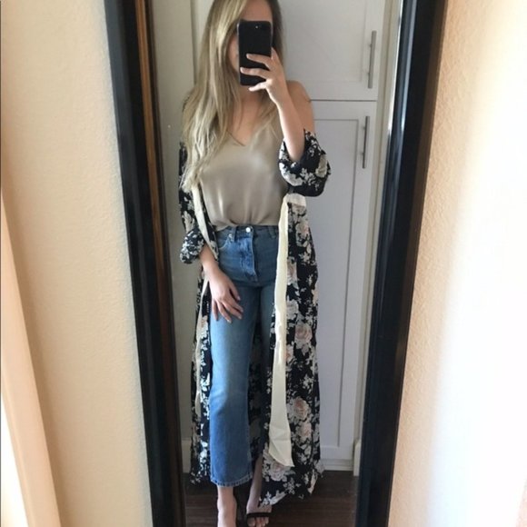 Stone Cold Fox Marilyn Duster / Robe / Size 1 / Floral print - Picture 7 of 8